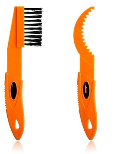 ATUMY Fahrrad Reparaturset 2 Stück Fahrrad-Reinigungsbürsten, Fahrradketten-Reinigungsbürste mit Haken, tragbares MTB-Roulette-Bürstenhaken, Reinigungsset für den Außenbereich Fahrradflickzeug