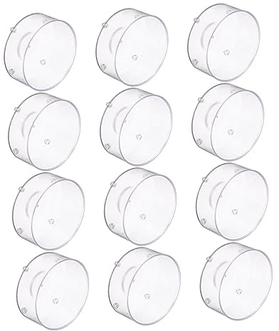 TOYANDONA Tazza Multifunzione per Uso Domestico Design Profondo e Facile da Pulire 30 Pezzi in Acrilico per Alimenti per Rettili