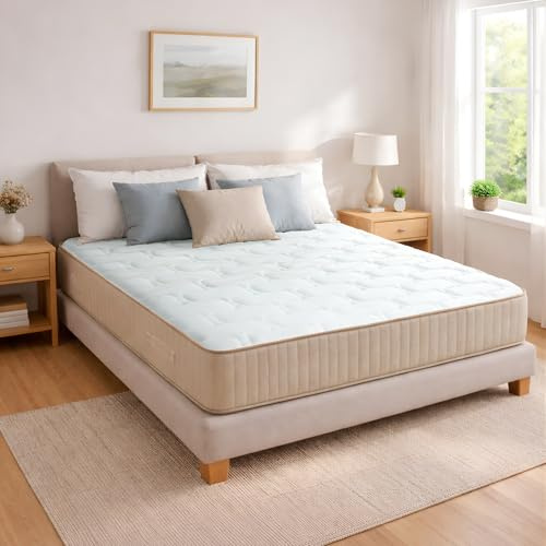 RELAX Colchón 160x200 | Colchones 160x200 Muelles Ensacados Doble Cara + Viscogel | Firmeza Alta |Altura 28cm| Transpirable y Viscoelástico con Memoria |Fabricado en España| ELARA Supreme 160 x 200 cm