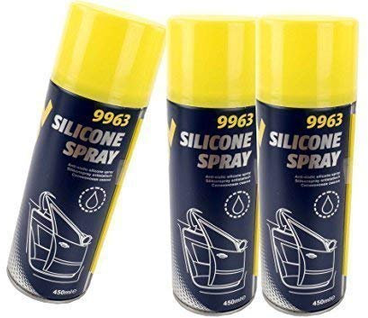 3X Silikonspray Glanzspray Mannol 450ml Kunststofff Pflege Auto Motorrad Quad Boot usw.
