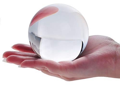 DSJUGGLING Clear Acrylic Contact Juggling Ball 90mm - 3.54 Practice Ball for Beginners
