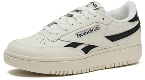 Reebok Women's Club C Double Revenge Platform Sneaker, Chalk/Core Black, 6