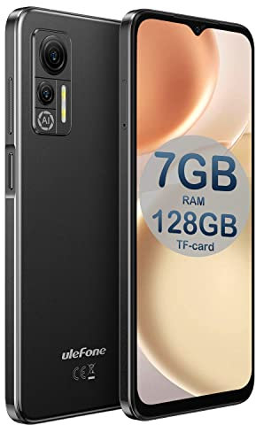 Ulefone Note 14 Mobile Phones SIM Free Unlocked, Up to 7GB RAM 128GB Extension Smartphone, 4G Dual SIM, Android 12 Phone, 4500mAh Battery, Triple Card Slots, 6.52 Screen, 8MP Camera, Black