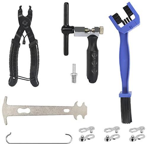 xnnmzhao Kettenwerkzeug Fahrrad Set, für 6-12 Fach Fahrradkette Einfach zu Bedienen, Kettenwerkzeug Kettennieter für Rennrad Mountainbike Sportbike-Fahrrad Reparatur Werkzeug Set