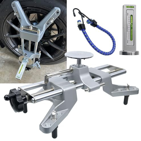 RULLINE Wheel Clamp & Magnetic Adapter 3PCS Wheel Alignment Tool for Precise Camber Caster Gauges Fits for 11-25 Rims Camber Alignment Tool Universal Tire Repair Tool