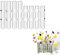 Tubo de ensayo de flores con bisagras – Tubo de vidrio transparente terrario hidropónico para flores (8 tubos de diferentes alturas)