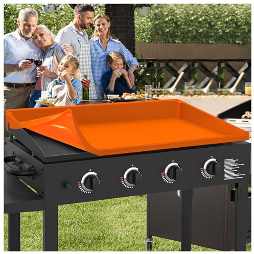 36 tum silikon grillskydd för svartsten: Grilltillbehör 91 cm heltäckande grillunderlägg platt topp skydd matskyddsgrill kompismattor