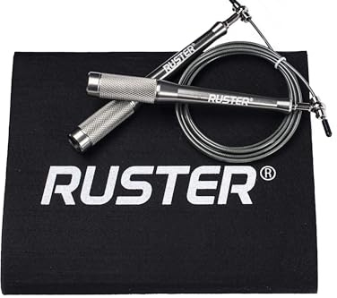 RUSTER SpeedofLight Comba Cross Training, Fitness, Boxeo - Cuerda de Saltar Profesional Aluminio Ajustable