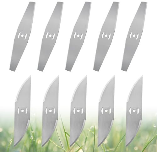 eupdd 16 Cuchillas para Cortabordes Engrosado: Hoja de Repuesto de Metal, Cuchillas Metal para Desbrozadora Eléctrica, Cuchillas de Cortadora de Césped Kit Profesional para Jardinería