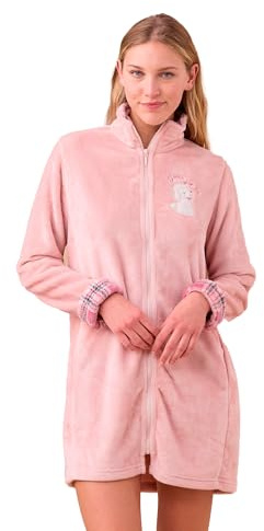 Noidinotte - Vestaglia donna invernale in coral articolo barboncino - M Rosa