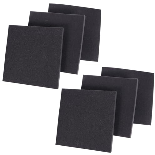 MUELODSIC 6Pcs Soundproof Wall Panel Acoustic Foams High-Density Sound-Absorbing Foams Sound Insulation Fire-Resistant Wall Tile for Studio Recording and Home Soundproofing
