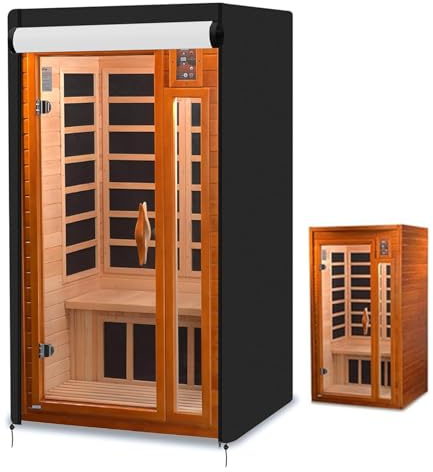 Yongmcxhhj Outdoor Sauna Cover | Weatherproof Portable Protection,Sauna Box Cover | for Home Holiday Yard Backyard Deck Poolside Courtyard Landscaping Park Garden