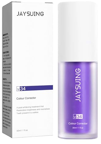 Pasta de Dientes Morada, Purple Blanqueador Dental V34, Corrección del Color Obsessive Corrector de Color RemocióN, de Manchas Dentales Blanqueante