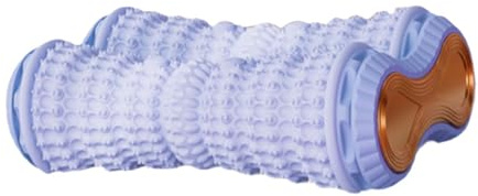 Rullo per Massaggio Muscolare dei Tessuti Profondi, Palla da Massaggio, Rullo per Fascia per Muscoli in Gommapiuma EVA- Blu