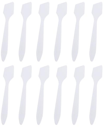 Toyvian Cucchiaio Spatola Cosmetica per Maschera Viso e Crema, Plastica, Impugnatura Salda, Controllo Quantità, 200 Pezzi, Accessori Skincare