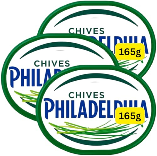 Chives Soft Cream Cheese 165g Philadelphias (3x165g)