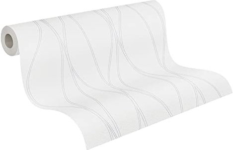 A.S. Création 245014 2450-14 Papier peint non-tissé à peindre Blanc 25 m x 1 m