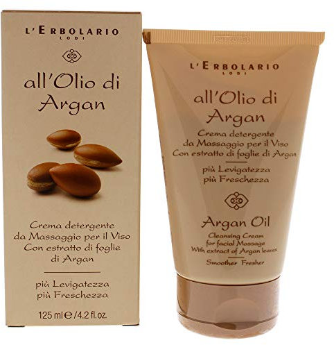 L'Erbolario Arganöl Gesichtsreinigungscreme zum Einmassieren, 1er Pack (1 x 125 ml)