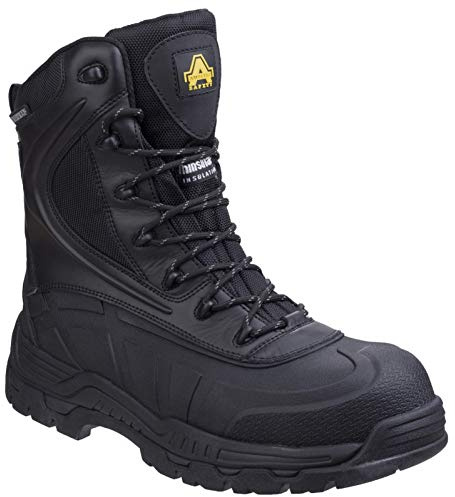 Amblers Safety Unisex AS440 Hybrid Metal Free Hi-leg Waterproof Safety Boot/Waterproof Safety Footwear,Black, Size UK 13