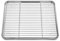 Joyfair Plaque de cuisson avec grille de refroidissement, petite plaque de four, plaque à gâteau et grille à gâteau, rectangulaire et grille de refroidissement pour cuire, rôtir, refroidir, passe au