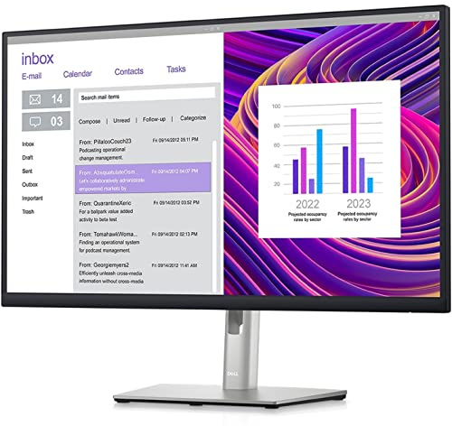 Dell P2723DE 27 QHD WLED LCD Monitor - 16:9 - Black, Silver