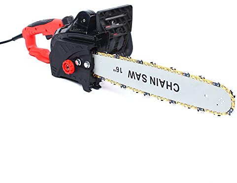Elektrisch Motorsäge Elektro Kettensäge Säge Elektrosäge Garten Holzsäge 2000W 16 Zoll Leistungsstarke für Holz schneidearbeiten