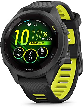 Garmin Forerunner 265S 2.79 cm (1.1 inches) AMOLED 42 mm Black, Grey GPS (Satellite)