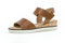 Gabor Damen Keilsandalen, Frauen Sandalen,Moderate Mehrweite (G),Keilabsatz,Wedge-Heel,bequem,flach,Camel (Kork/Creme),40 EU / 6.5 UK