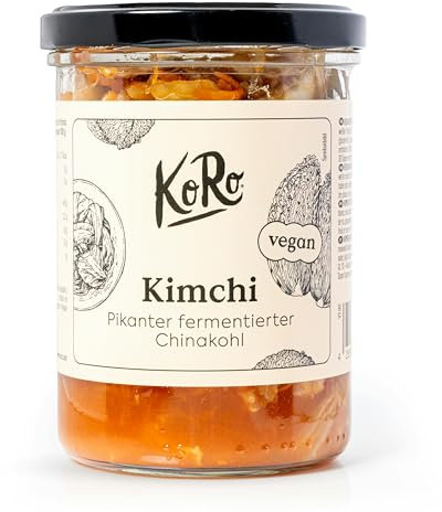 KoRo - Kimchi - Aus fermentiertem Chinakohl - Mit Chili, Knoblauch und Ingwer - Vegan
