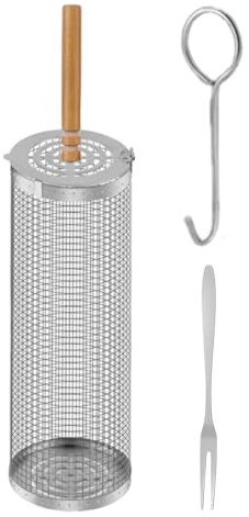 BBQ-korg – BBQ-grillkorg, non-stick-belagda grillkorgar för grillning utomhus | Tillbehör för matlagning av fisk, räkor och