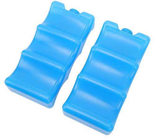 Generic Caja de Hielo para Leche Materna con Forma Contorneada, Bolsa de Hielo de Goma Portátil para Bolsas de Leche Materna, Conservación de Alimentos, 8,27 X 3,94 X 1,97 Pulgadas