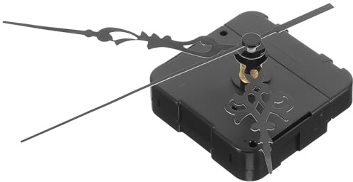 CRAFTHROU Meccanismo Orologio al Contrario Kit Movimento Retrogrado Lancette Nere per Ore, Minuti e Secondi, per Orologi da Parete Fai da Te e Progetti di Sostituzione