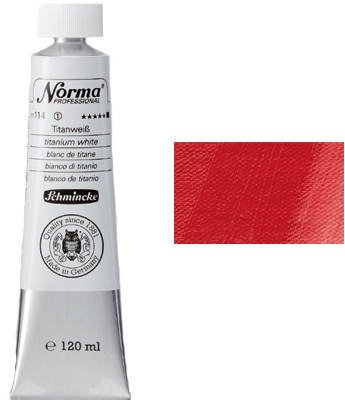 Schmincke – Norma® Professional - feinste Künstler-Ölfarben, Kadmiumrot dunkel - 120 ml