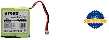 Qualität ARCAS Power NI-MH AKKU 2,4V Volt 600 mAh FÜR MEDION, AUDIOLINE, TEVION, TELEKOM, Siemens, SAGEM, SWISSCOM, Samsung, DETEWE, Fritz FON MT-D NEU 5M702BMX /Ersetzt GP0827 / GP0845 / 5M702BMXZ