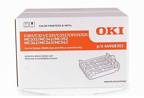 Oki Original 44968301 /, für MC 332 DN Premium Trommel, Farblos, 30000 BK / 20000 CMY Seiten