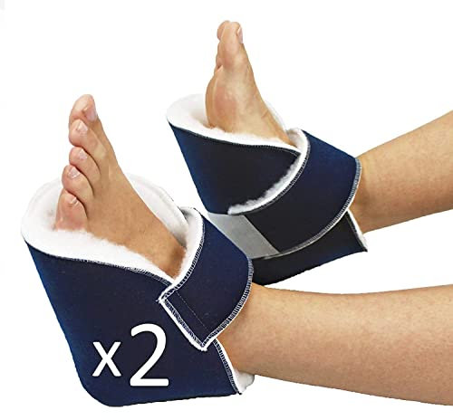 OrtoPrime Anti-Dekubitus Fersenpolster 2 Stück - Antidekubitus Fersenpolster - und Ellbogenschoner - Fersenschoner Antidekubitus UNIVERSAL - antidekubitus fersenpolster Weich.