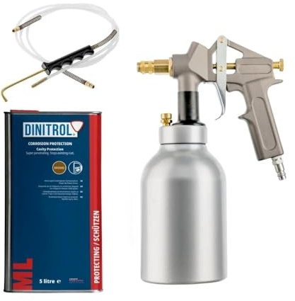 Veteranicar Dinitrol ML 1x 5 Liter Korrosionsschutz & Vaupel Druckbecherpistole 3350 HSDR