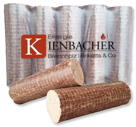 120 kg Nestro Brikett im Paket TOP Hartholzbriketts aus Buche/Eiche Kamin Ofen Heizen Holz Gluthalter Brennholz Ofenbriketts Kaminbriketts Premium Öko Holzbriketts (12 x 10 kg) | Energie Kienbacher