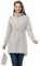 33,000ft Vêtement de pluie imperméable, poncho de pluie léger et respirant coupe-vent à capuche, fine pliable longue manteaux imperméables femme Beige XXL