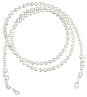 GroveEss Pearl Eyeglass Chain,Beaded Sunglasses Chain Wome,Charming Fashion Around Neck Spectacles Cord,Anti-lost Lanyard Glasses Accessories