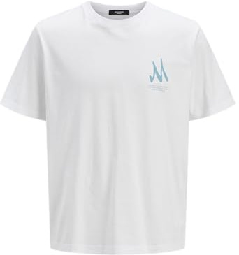 Jack & Jones Jprblaapoh grafiskt te, Ljus vit, XL