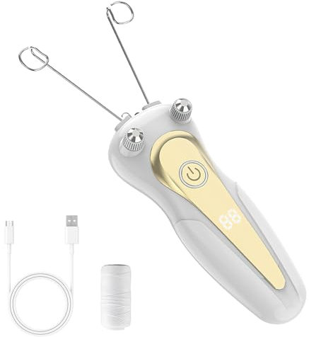 VOSSOT Epilierer Damen,Damen Gesichts-Haar-Entferner,Elektrischer Gesichtshaar-Entferner,USB Gesicht Epilierer Damen Epilierer mit LED,Gesichtshaarentferner für Frauen,Gesicht Massager,Hair Shaver