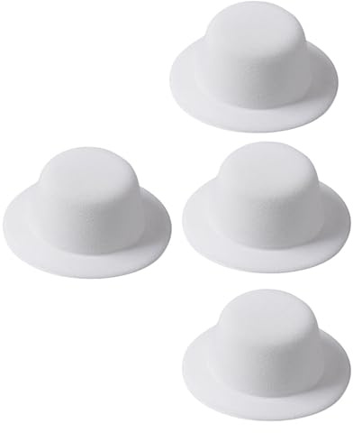 Alasum 4st Top Hats För Diy Homburg Hatt Dekorationer Handgjorda Hårspännen Roliga Tillbehör För Klädkostymer Och Dockor
