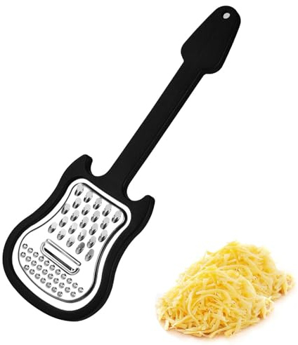 Handheld Cheese Grater, 2 Pack Black Cheese Graters for Kitchen, Multi-Functional Grater for Cheese, Vegetables and Fruits, Compact Design with Ergonomic Handle