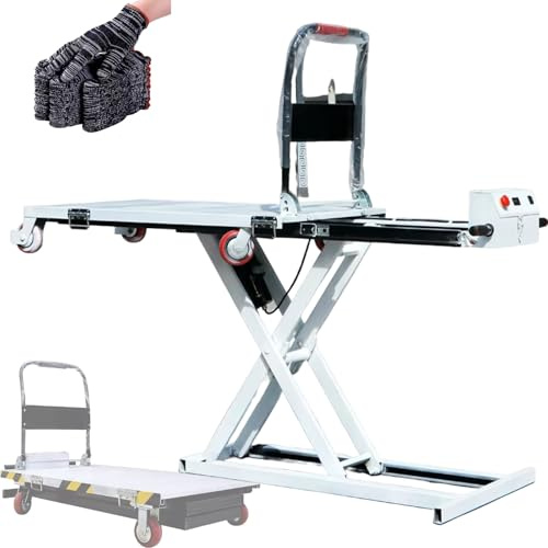 WENMEE Piattaforma elevatrice idraulica, Carrello elevatore Idraulico con 4 Ruote(120)