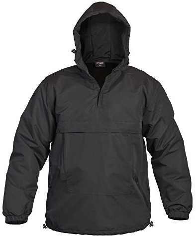Mil-Tec Combat Sommer Anorak Wetter Jacke, Schwarz, Gr.- XL