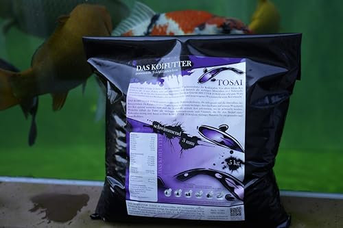 DAS KOIFUTTER TOSAI | 5KG | gesundes Wachstum und hohe Vitalität | schwimmend Koifutter für Koi und Goldfische (5KG)