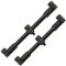 Fox Rutenauflagen für Karpfenruten zum Karpfenangeln Black Label QR Buzzer Bar 3 Rod Adjustable XL