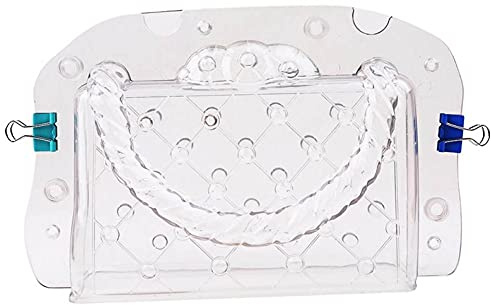 Vobumix Stampo in Plastica per Cioccolato, Gelatina, Caramelle, Fondente, Borsa in Policarbonato, Stampi per Decorazione Torte, 3D Fai Te, Borsa Fatta a Mano, Stampo per Cioccolato