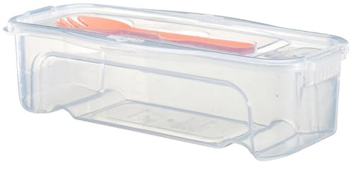 Wedhapy Microwave Pasta Cooker with Strainer 1.3L Pasta Cooker with Lid ＆ Fork Heat Resistant Transparent Spaghetti Noodle Microwave Cookware Kitchen Accessories Microwave Pasta Cooker Microwave Bo